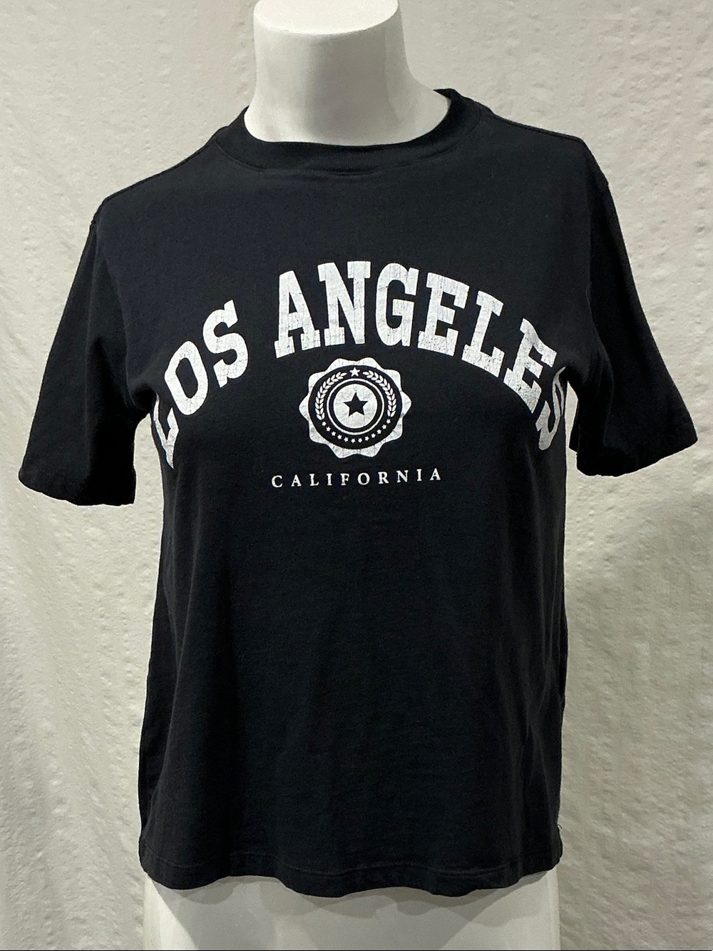 H&M Black Short-Sleeve 'Los Angeles' Graphic Tee